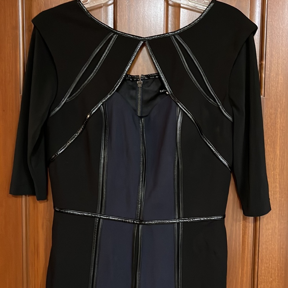 NWT Catherine Deane Black/Navy Dress, Size 8
